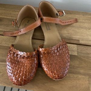 Handmade leather huarache style girl’s shoes